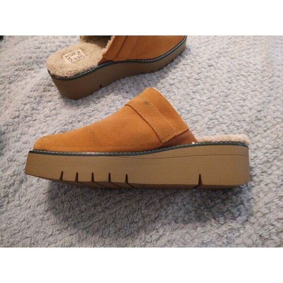 Naturalizer platform faux fur suede size 9 slides - Picture 6 of 10